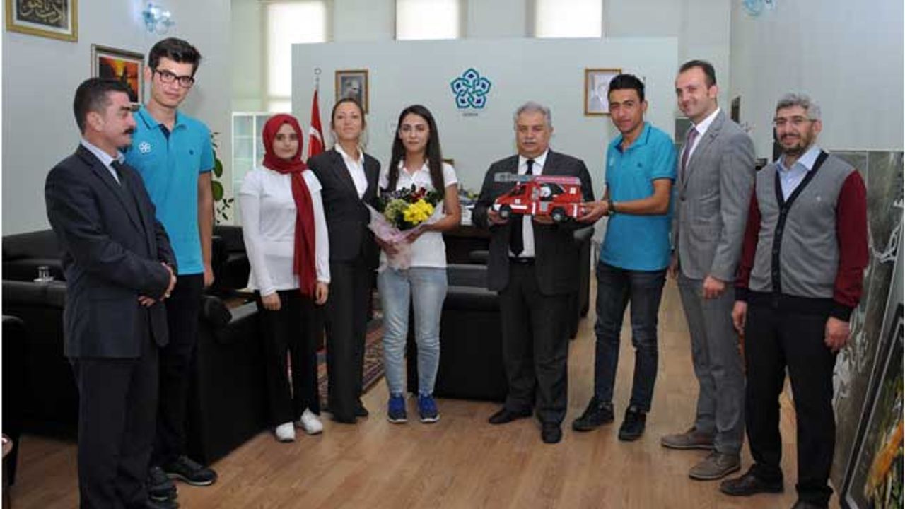 Rektör Şeker’e İtfaiye Haftası kapsamında ziyaret