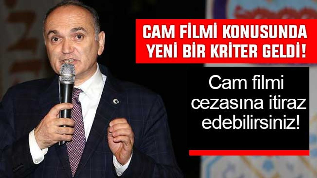 Cam filmi konusunda yeni bir kriter geldi!