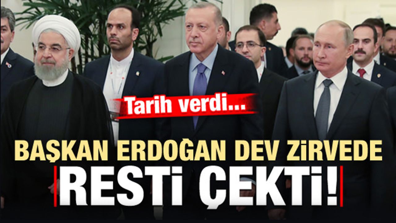 Başkan Erdoğan 3'lü zirvede resti çekti! Tarih verdi...