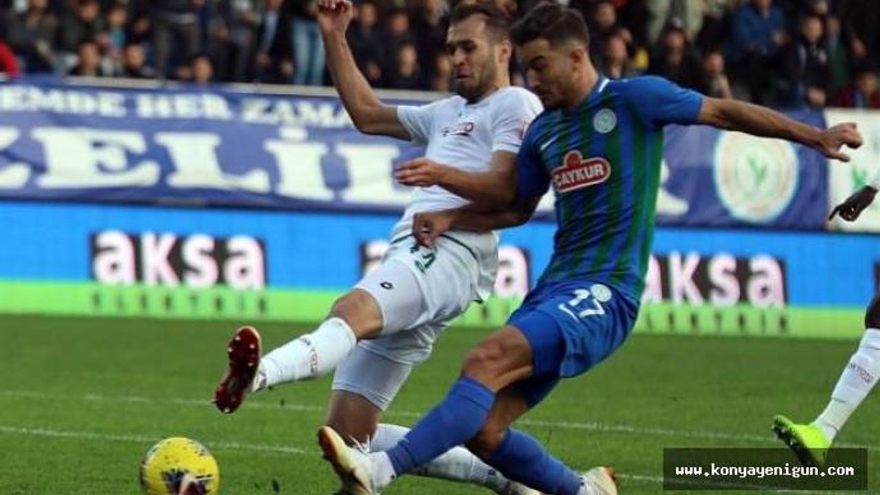 Konyaspor'a bir darbe de Çaykur Rizespor'dan!