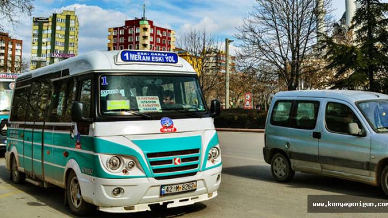 Konya'da dolmuş ücretlerine zam! İşte fiyat listesi