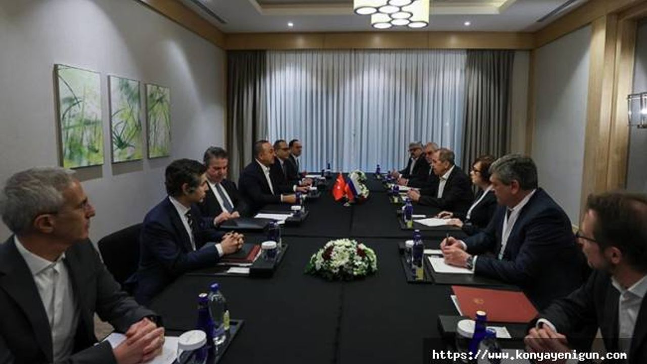 Çavuşoğlu, Rusya Dışişleri Bakanı Sergey Lavrov ile görüştü