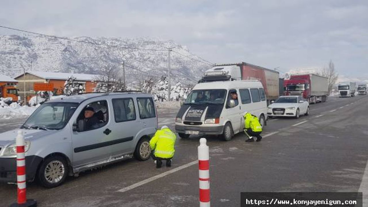 Seydişehir Antalya yolu kapatıldı