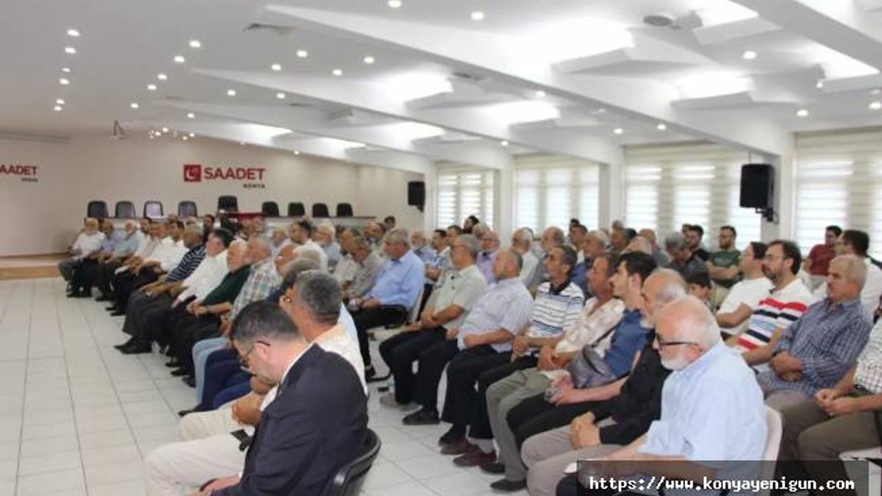 Saadet Partisi Konya Teşkilat mensupları bayramlaştı