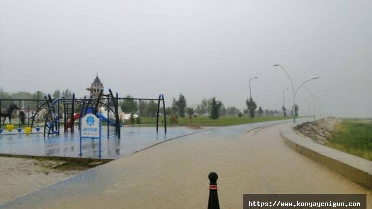 Beyşehir’de 24 saatte metrekareye 23,3 kilogram yağış düştü
