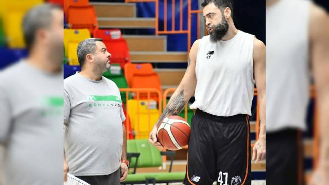 Konyaspor Basket taktik antrenman yaptı