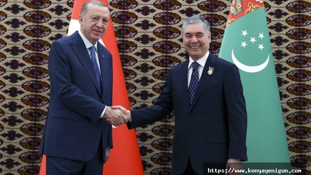 Cumhurbaşkanı Erdoğan, Türkmenistan Ulusal Konseyi Halk Maslahatı Başkanı Berdimuhamedov ile görüştü