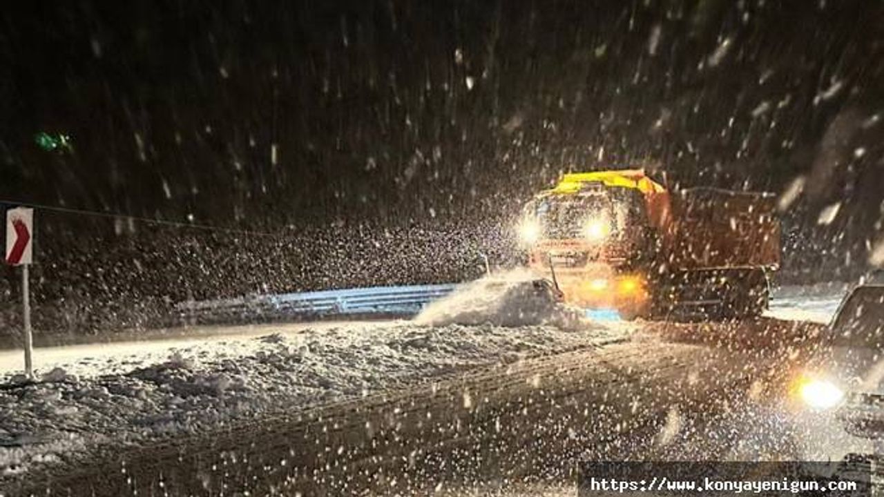 Bayburt-Erzurum kara yolu, kar ve tipi nedeniyle kapandı