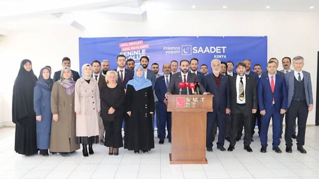 Saadet Partisi Konya aday adaylarını tanıttı