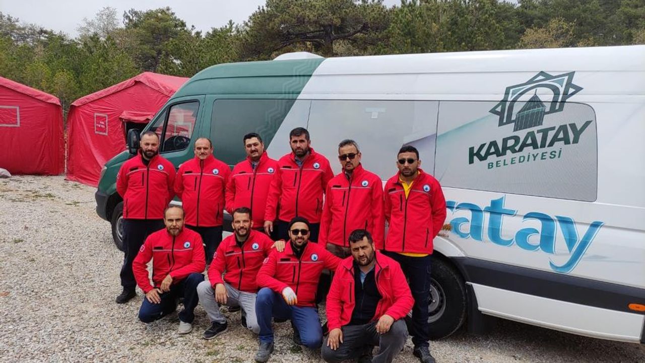 Karatay Belediyesi arama kurtarma ekibi kurdu