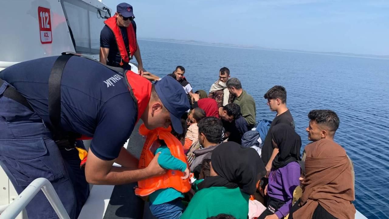 105 düzensiz göçmen kurtarıldı