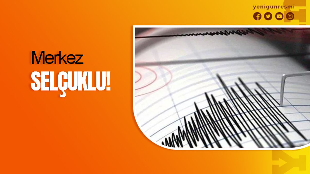 Konya'da deprem meydana geldi!