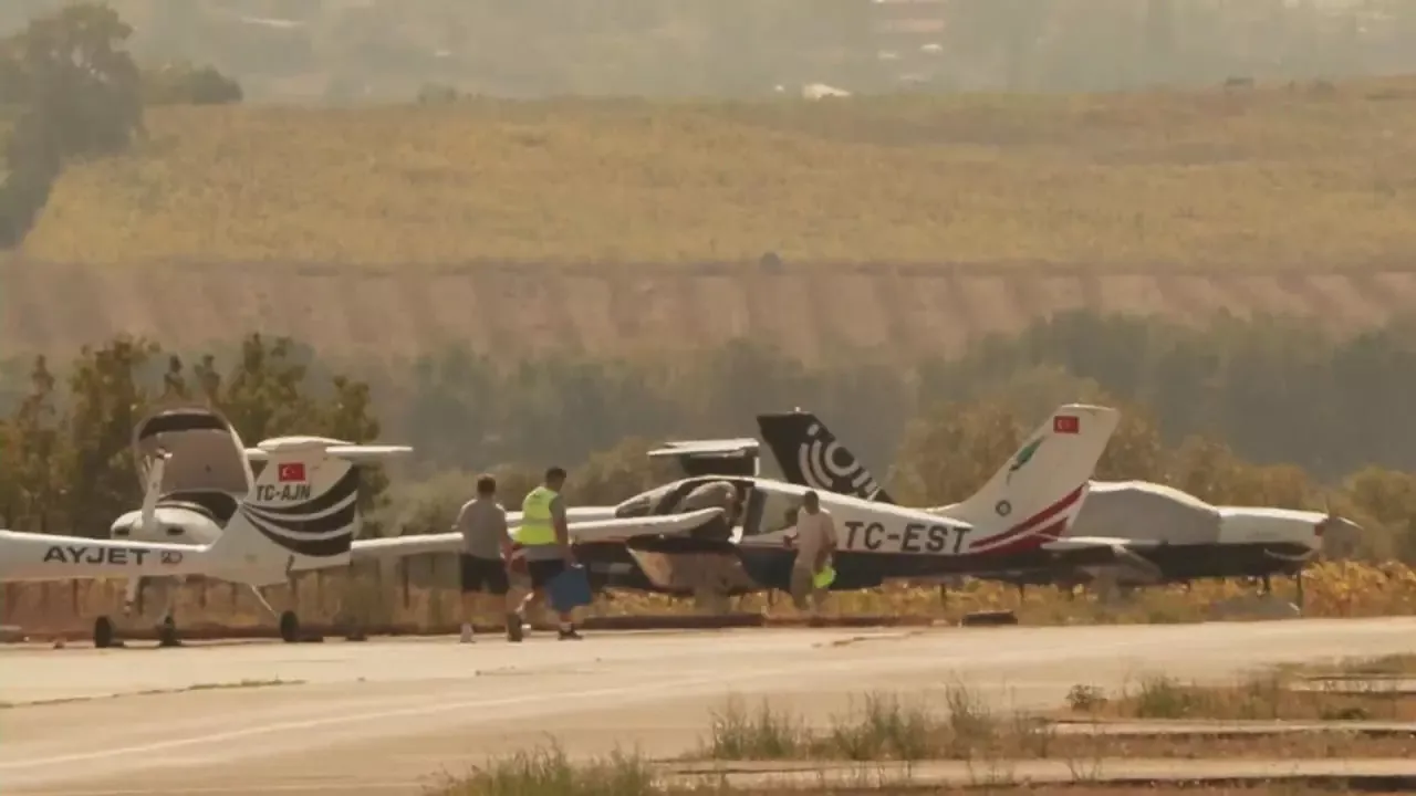 Eğitim uçağı pistten çıktı! Ekipler olay yerinde - Konya Yenigün Gazetesi