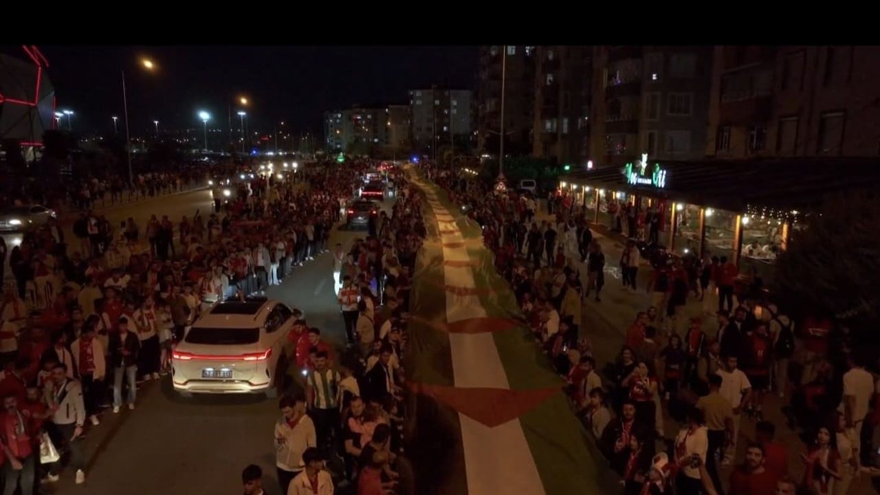 Türkiye – İspanya maçında Filistin'e destek - Konya Yenigün Gazetesi Konya Haber Konya Haber