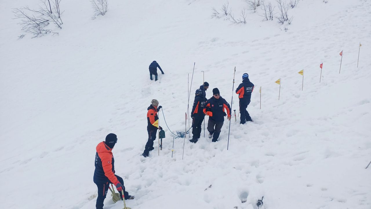 5 ay önce çığ altında kalan çobanları arama çalışması yeniden başladı