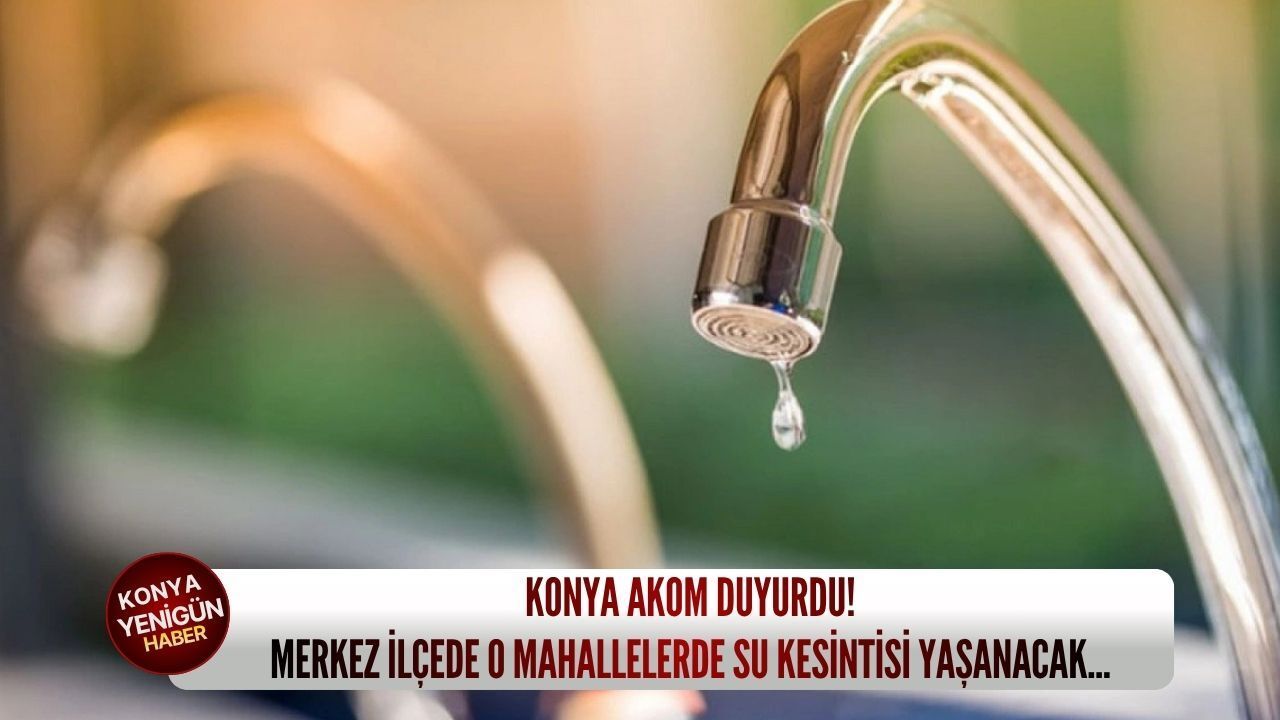 Konya'nın o merkez ilçesinde ana boru hattı patladı: Çok sayıda mahallede sular kesiliyor