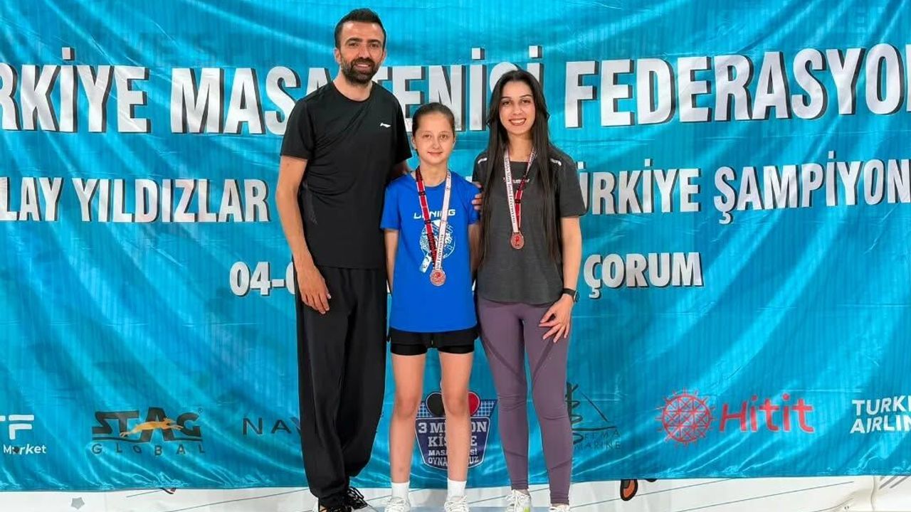 Masa tenisinde Konya rüzgarı: Küçük yaşta dev başarı geldi!