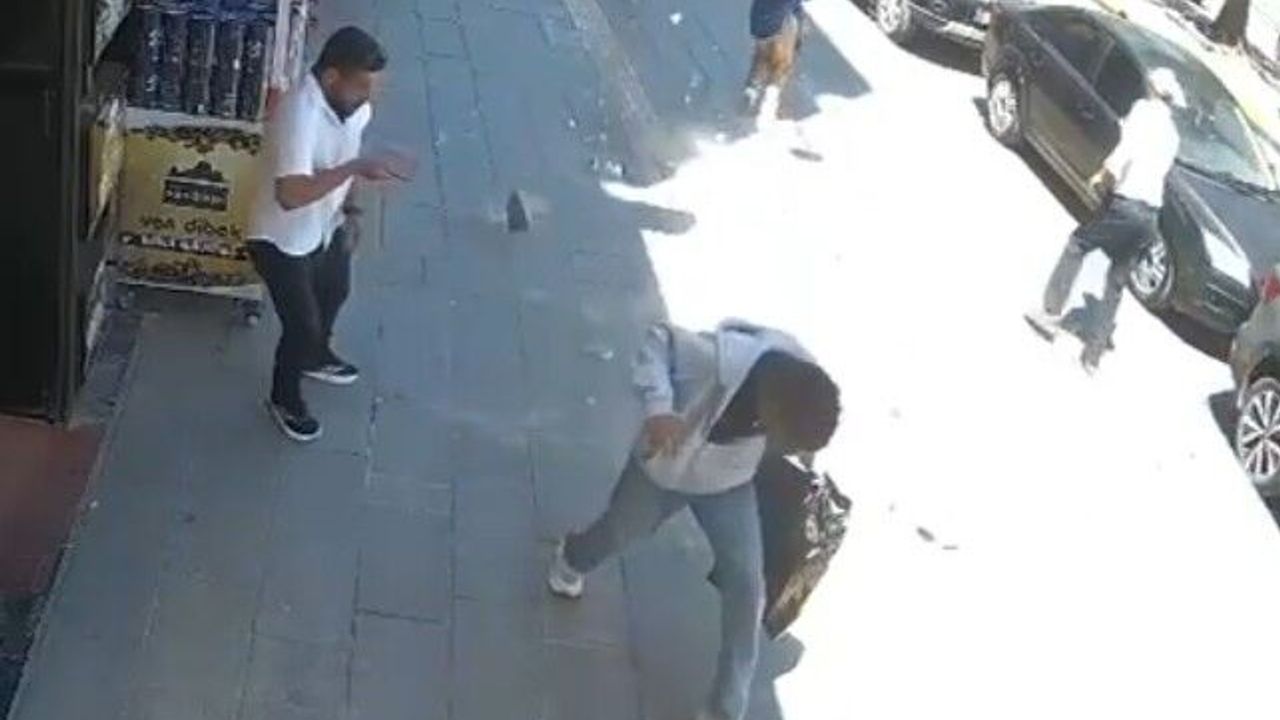 Van’da Cumhuriyet Caddesi’nde korku dolu dakikalar