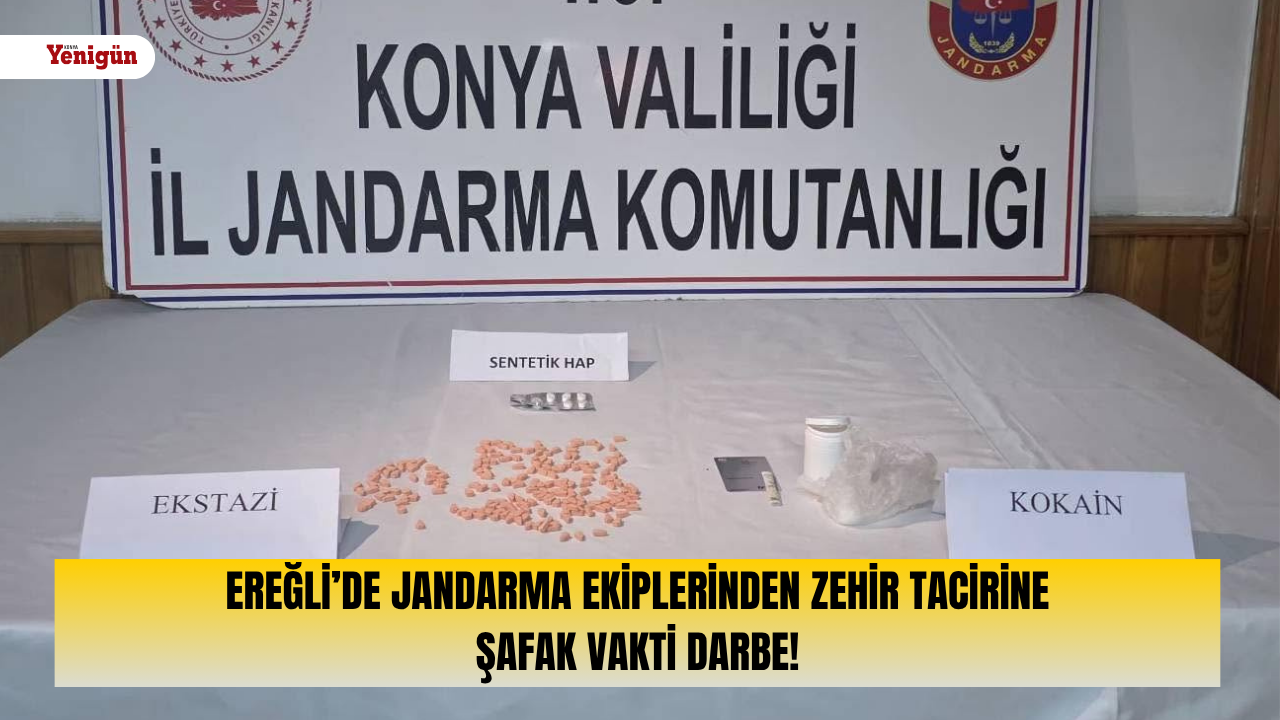 Ereğli’de jandarma ekiplerinden zehir tacirine şafak vakti d