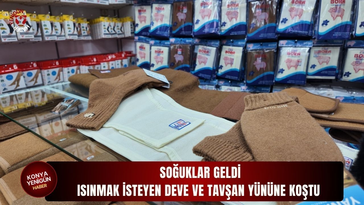 Kış aylarında vatandaşların tercihi deve ve tavşan yünü oldu