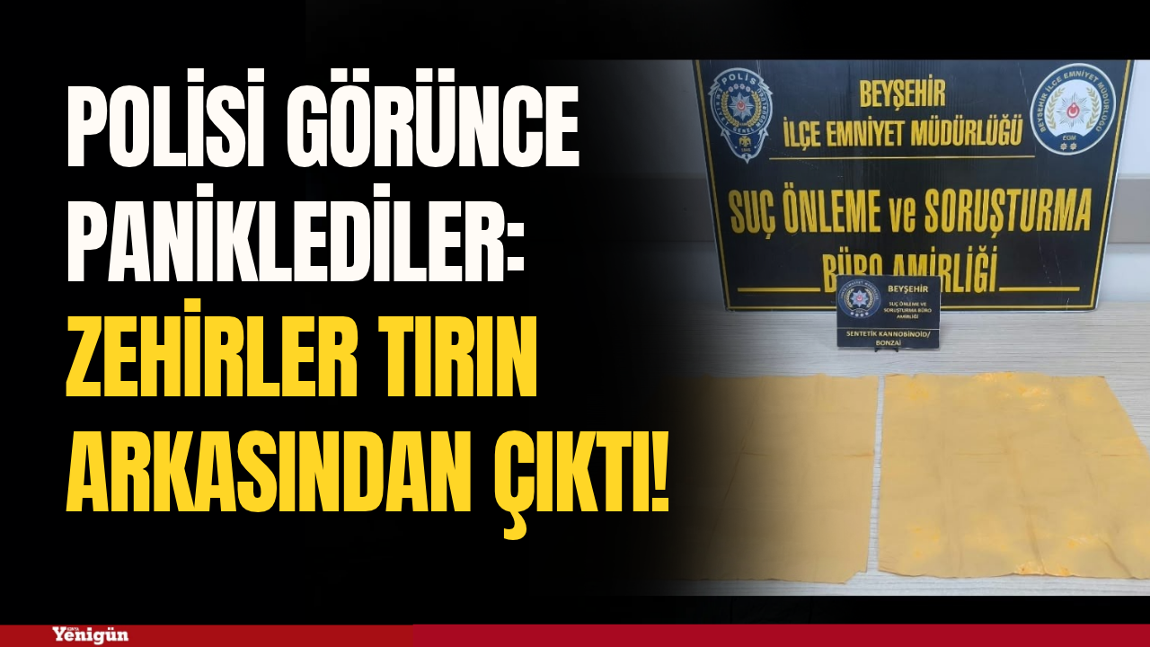 Gündem: Polisi görünce paniklediler: Zehirler tırın arkasından çıktı!