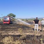 Seydişehir'de buğday tarlasında korkutan yangın! İtfaiyenin hızlı müdahalesi felaketi önledi