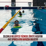 Selçuklu Belediyesi yüzmede zirveye koşuyor: 4147 sporcu aynı havuzda buluştu!