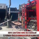 Konya sanayisinde korku dolu dakikalar! İş yerinden yükselen dumanlar ekipleri alarma geçirdi
