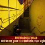 Konya'da dehşet anları: Kontrolden çıkan elektrikli bisiklet alt geçide uçtu!