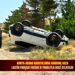 Konya-Adana karayolunda korkunç kaza: Lastik parçası faciası 8 yaralıyla ucuz atlatıldı!