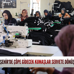 Beyşehir'de çöpe gidecek kumaşlar servete dönüşüyor!