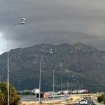 Yol boyunca uzanan elektrik direkleri leyleklerin yuvası oldu!