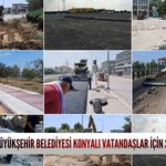 Büyükşehir Belediyesi Konyalı vatandaşlar için sahada!