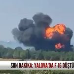 Son dakika: Yalova'da F-16 düştü!