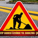 Hatıp Caddesi üzerinde yol daraltma çalışması!