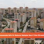 Konut Piyasasında Sıfır Ev Rekoru: Satışlar Son 4 Yılın Zirvesine Ulaştı!