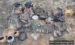 Tunceli'de teröristlerin kullandığı 9 sığınak imha edildi