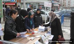 Beyşehir'e Dünya Kadınlar Günü’nde kadınlar için stant açıldı