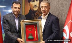 Trabzonspor Konyaspor arasında dostluk rüzgarı esti