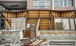Depremzedelerin Hatay sevgisi duvar yazılarında