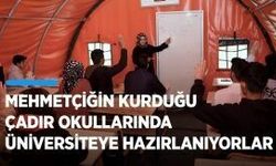Mehmetçiğin kurduğu çadır okullarında üniversiteye hazırlanıyorlar