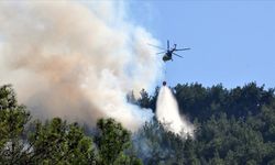 Yangınla mücadele için 70 hava aracı