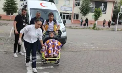 Bazı vatandaşlar oy kullanacakları okullara ambulansla getirildi
