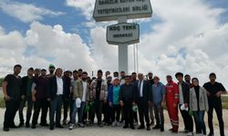 Konya'da akademisyenler ve öğrenciler Karapınar Koç Teke Üretim Merkezini gezdi