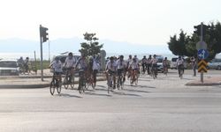 Bisikletçiler Beyşehir’de mola verdi