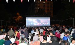 Seydişehir’de açık  havada sinema keyfi