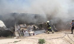Konya'da işçilerin kaldığı konteynerde yangın