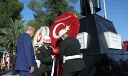 Cumhurbaşkanı Erdoğan, KKTC'de Atatürk Anıtı'na çelenk bıraktı