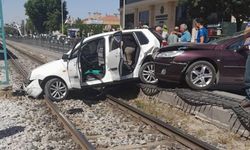 Konya'da tramvay hattında kaza!
