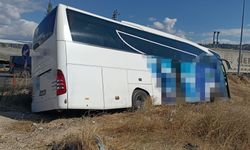 Amasya'da yolcu otobüsü kontrolden çıktı!